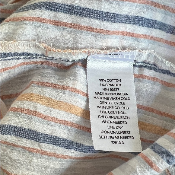 a.n.a Multicolor Striped Button-Down Shirt 👚 - Picture 7 of 8